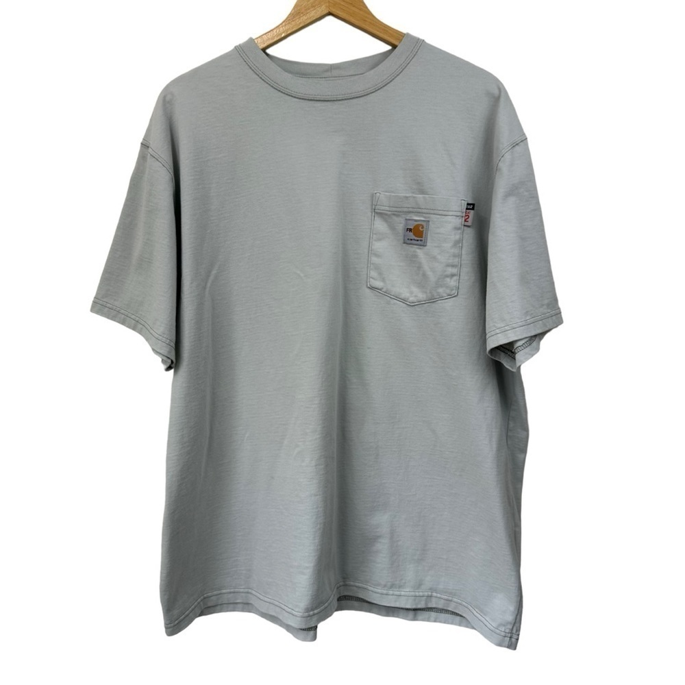 Carhartt Men's Silver Gray Loose Fit Short-Sleeve T-Shirt, XL